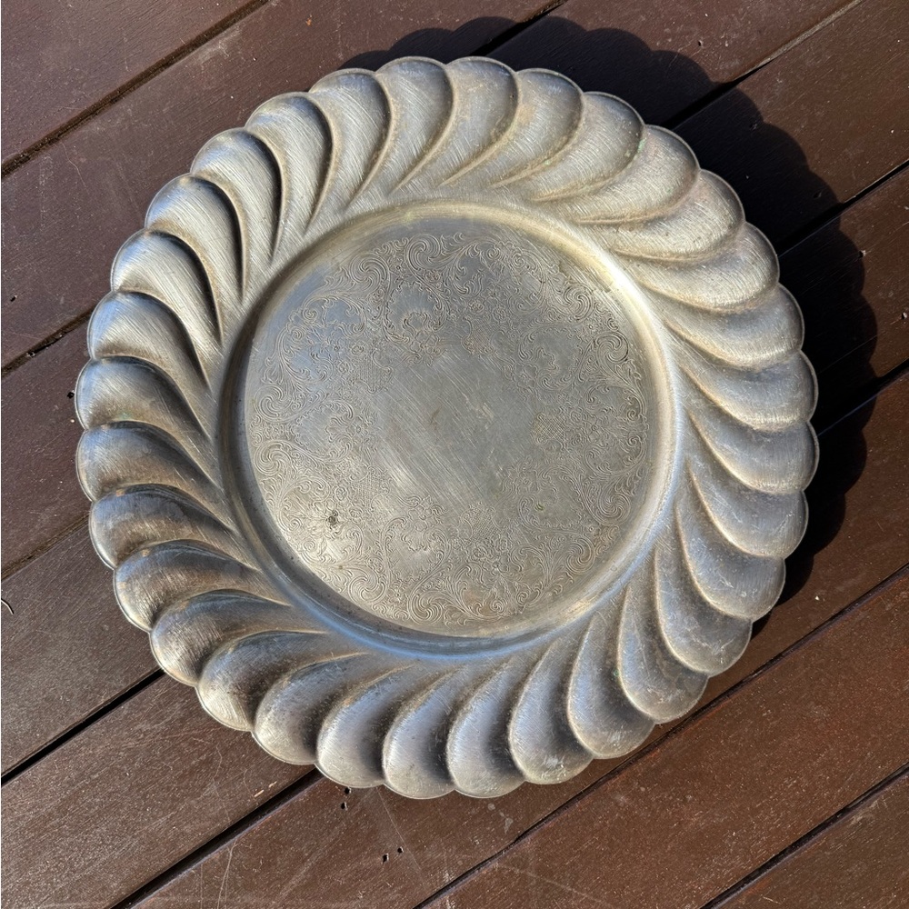 Vintage | Waverly WM Rogers Circle Flower Silver Serving Platter